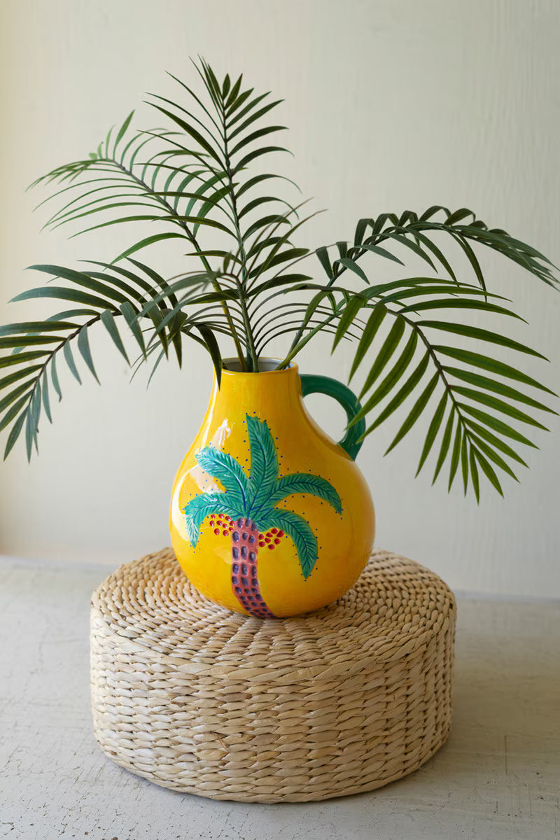 Funky Ceramic Palm Tree Vase