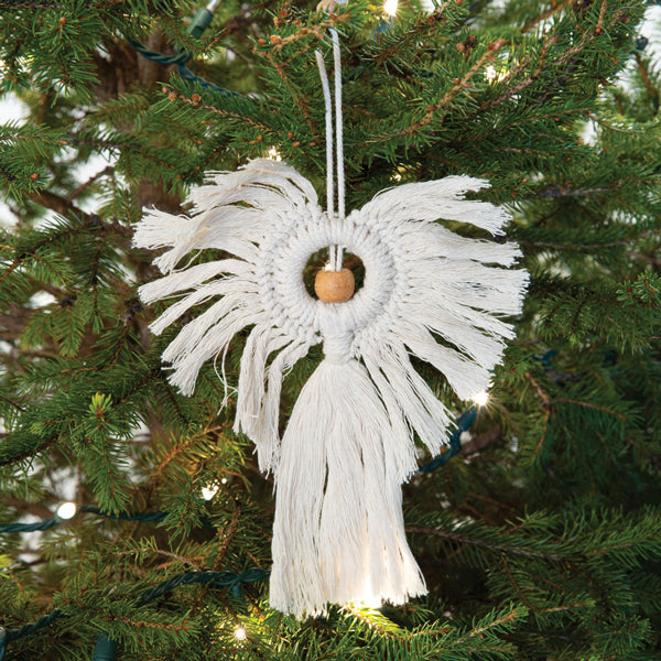 Macrame Angel Ornament