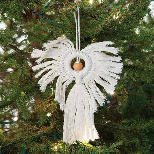 Macrame Angel Ornament