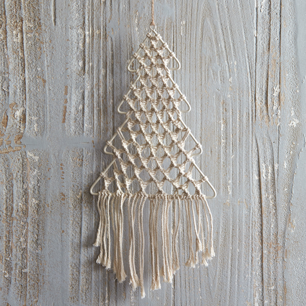 Macrame Christmas Tree Wall Hanging