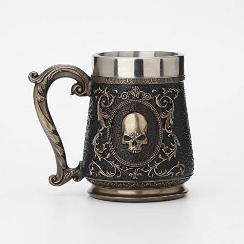 Skull Brooch Beer Stein (Stainless Steel Tumbler)