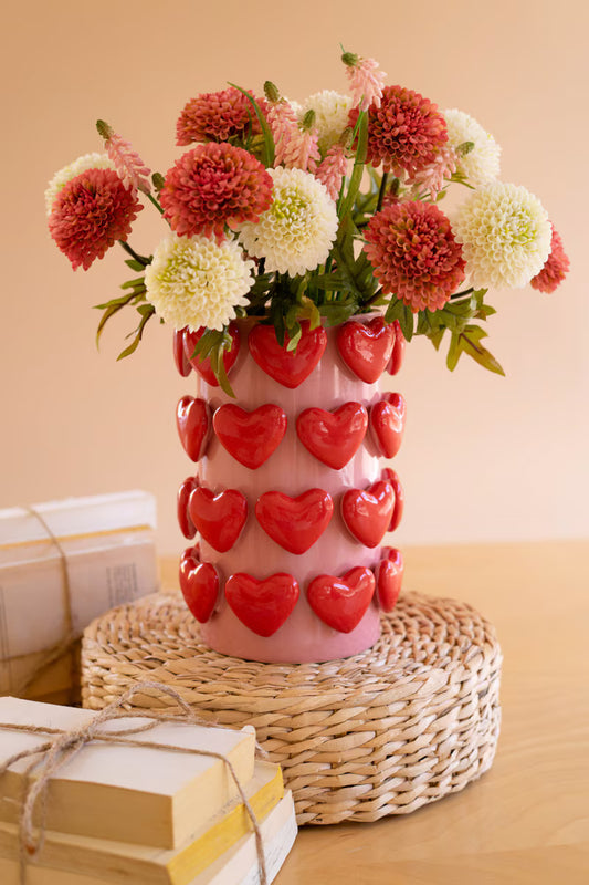 Ceramic Hearts Vase