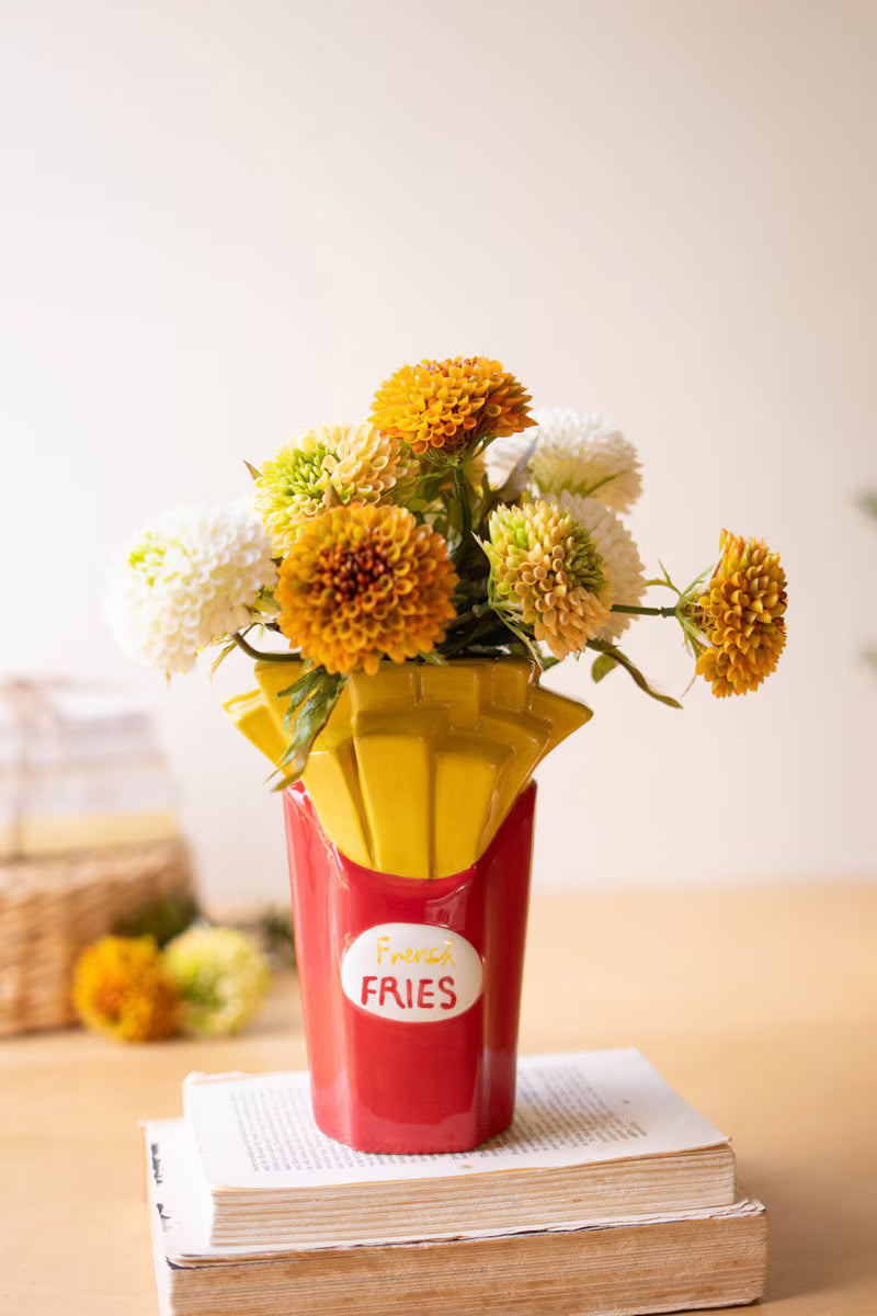 Ceramic French Fries Vase