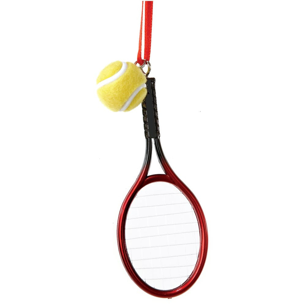 Plastic Tennis Racket Ball Ornament