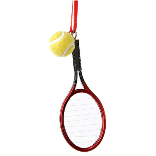 Plastic Tennis Racket Ball Ornament