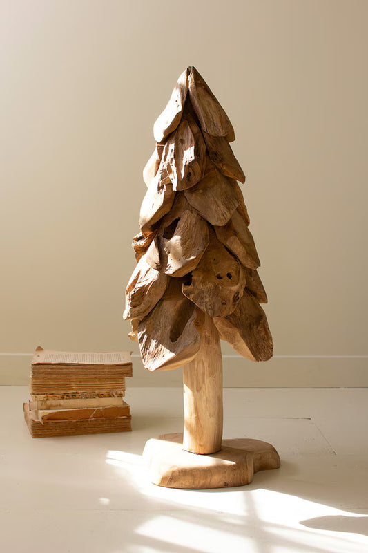 Large Rustic Teak Christmas Tree