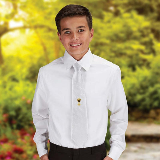 First Communion Adjustable Chalice Brocade Tie