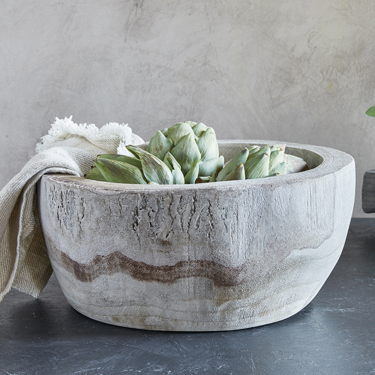 Serving Bowl - Paulownia Wood