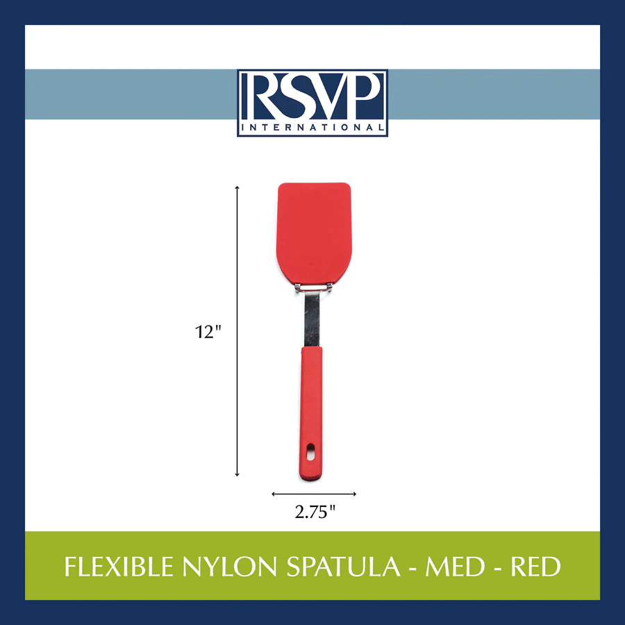 Medium Red Flexible Nylon Spatula