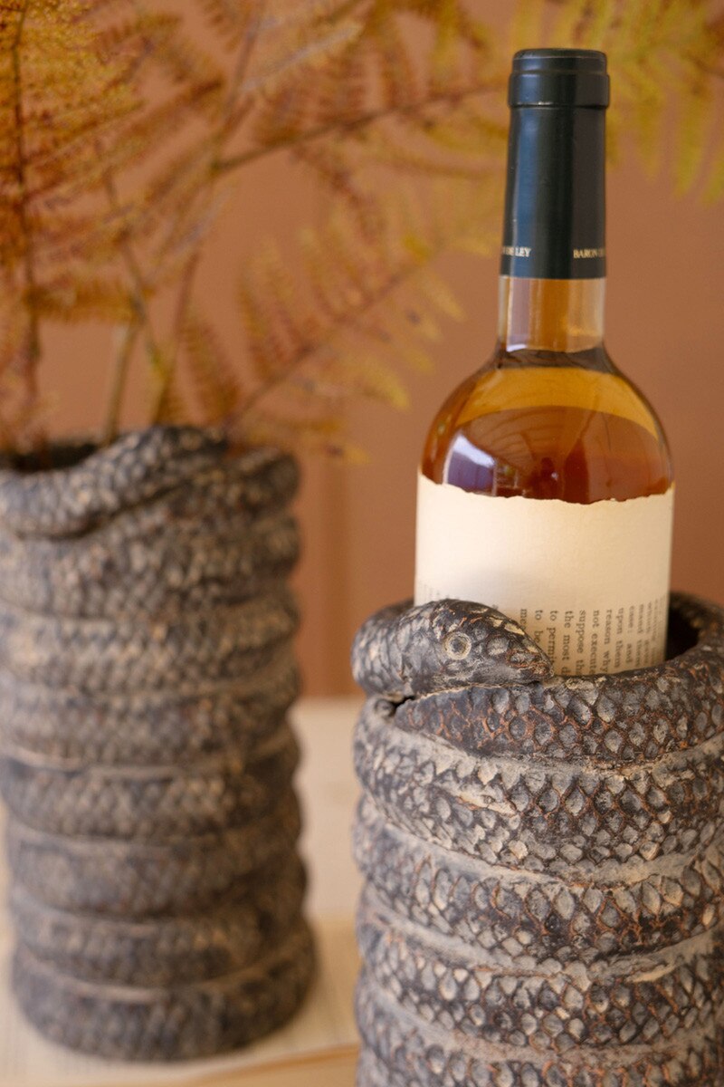 Clay Snake Wine Cooler Planter