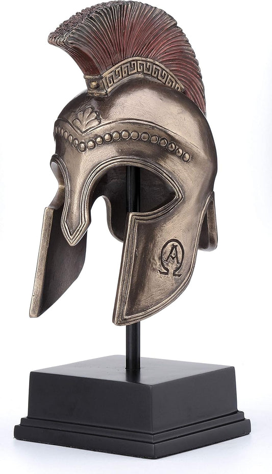 Greek Hoplite Helmet On Stand