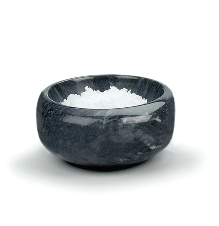 Black Marble Herb Salt Bowls