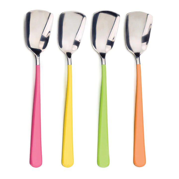 Ice Cream Spoons Set Of 4 Mixed Colors