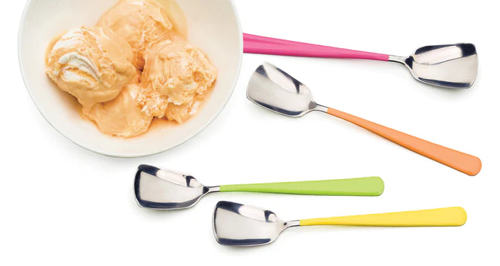 Ice Cream Spoons Set Of 4 Mixed Colors