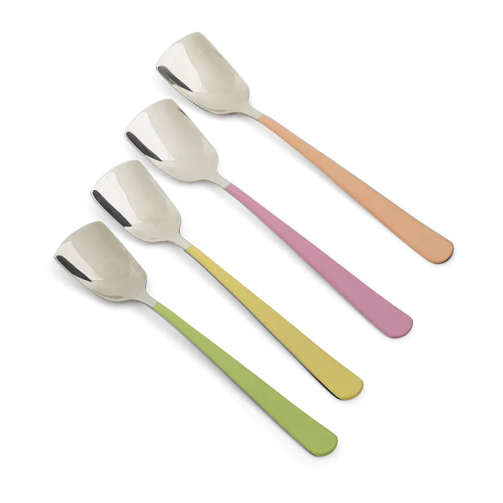 Ice Cream Spoons Set Of 4 Mixed Colors