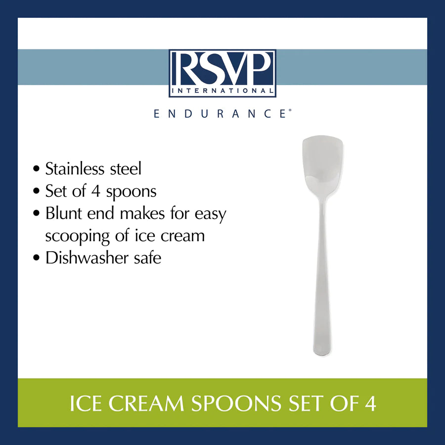 Endurance Ice Cream Spoons Set Of 4