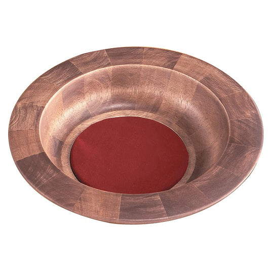 Walnut Stained Offering Plate