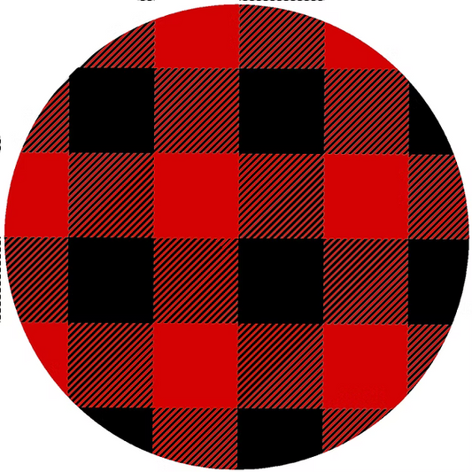 Black & Red Buffalo Plaid Jar Opener