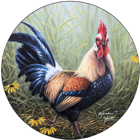 Black & Gold Rooster Jar Opener