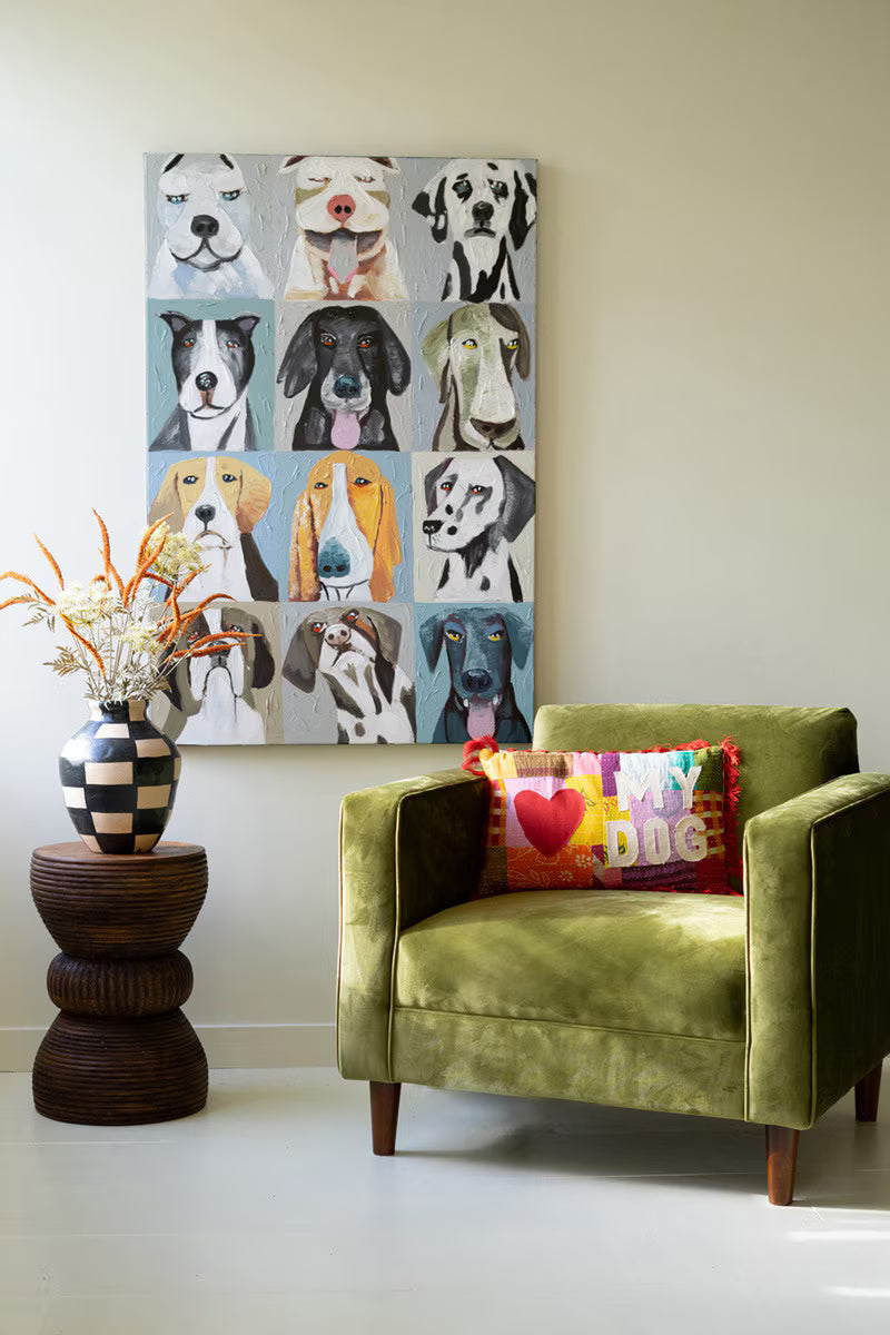 12 Emotional Dogs Painting