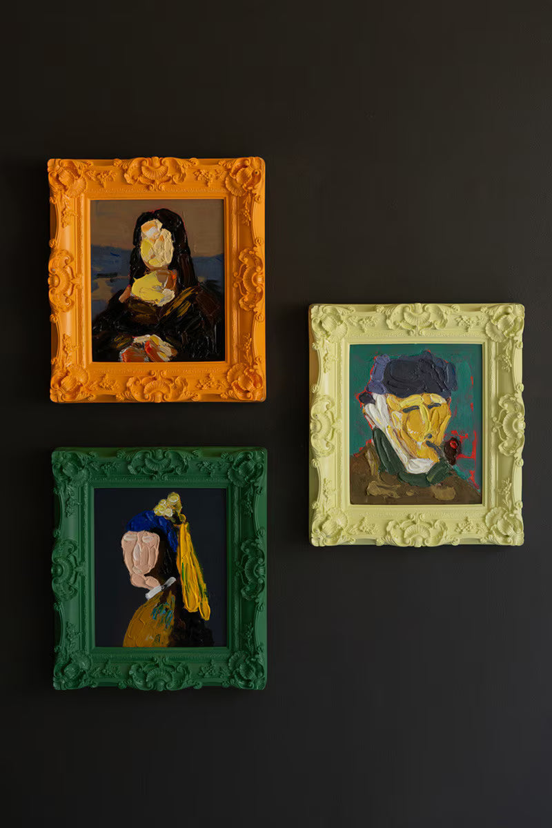 Set of 3 Framed Portrait Paintings