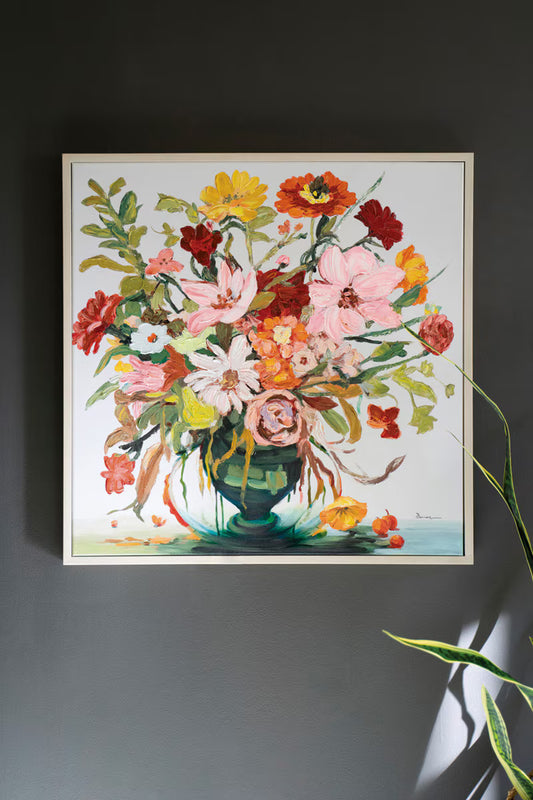 Framed Floral Painting