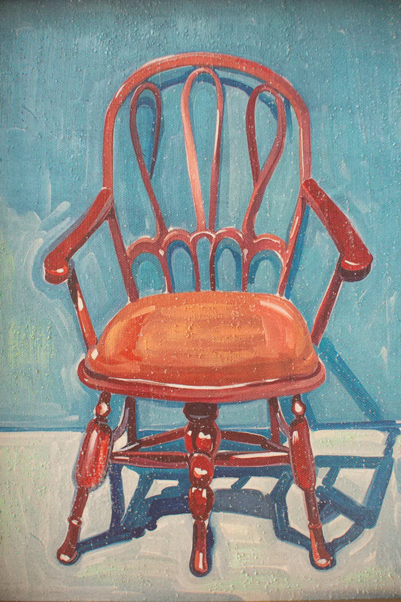 Set of 2 Framed Chair Paintings