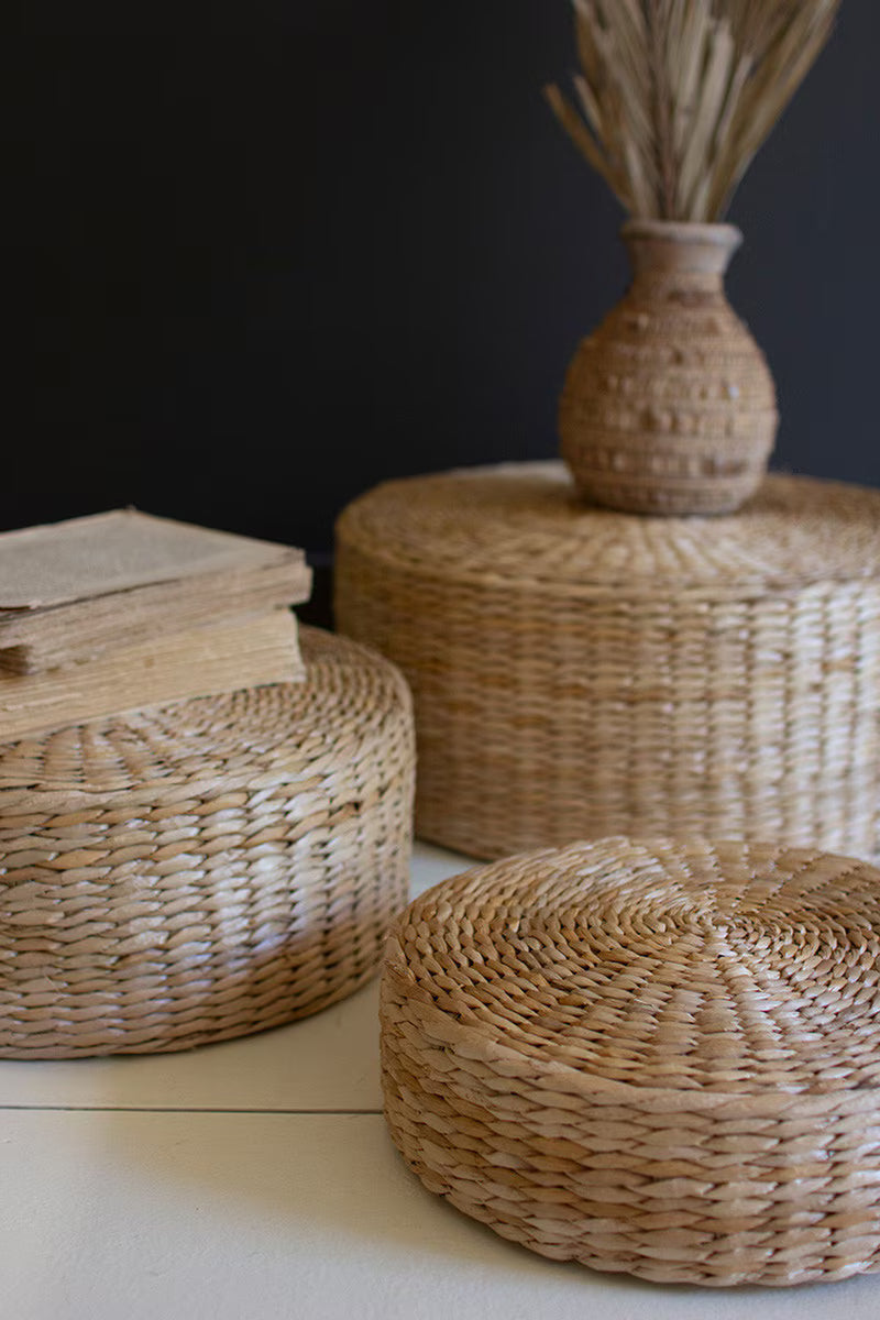 Set of 3 Tabletop Seagrass Risers