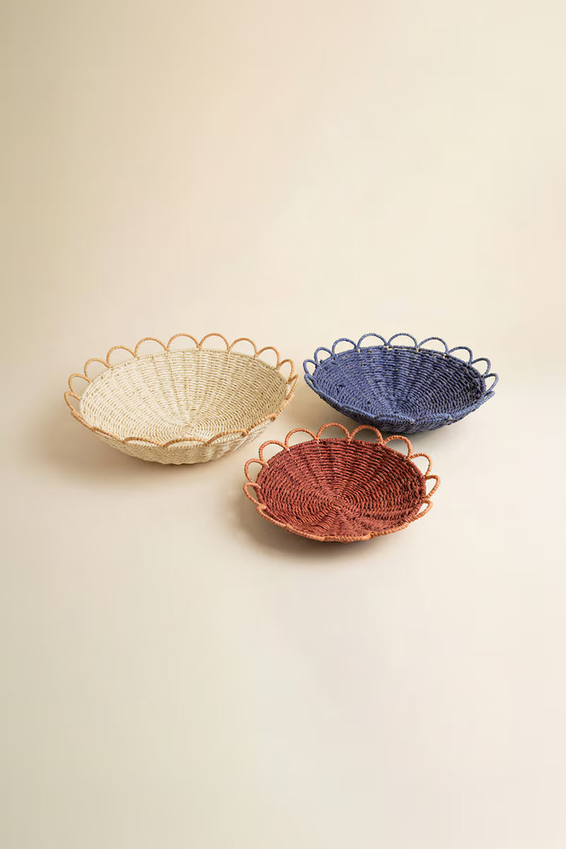 Set of 3 Twisted Paper Bowls