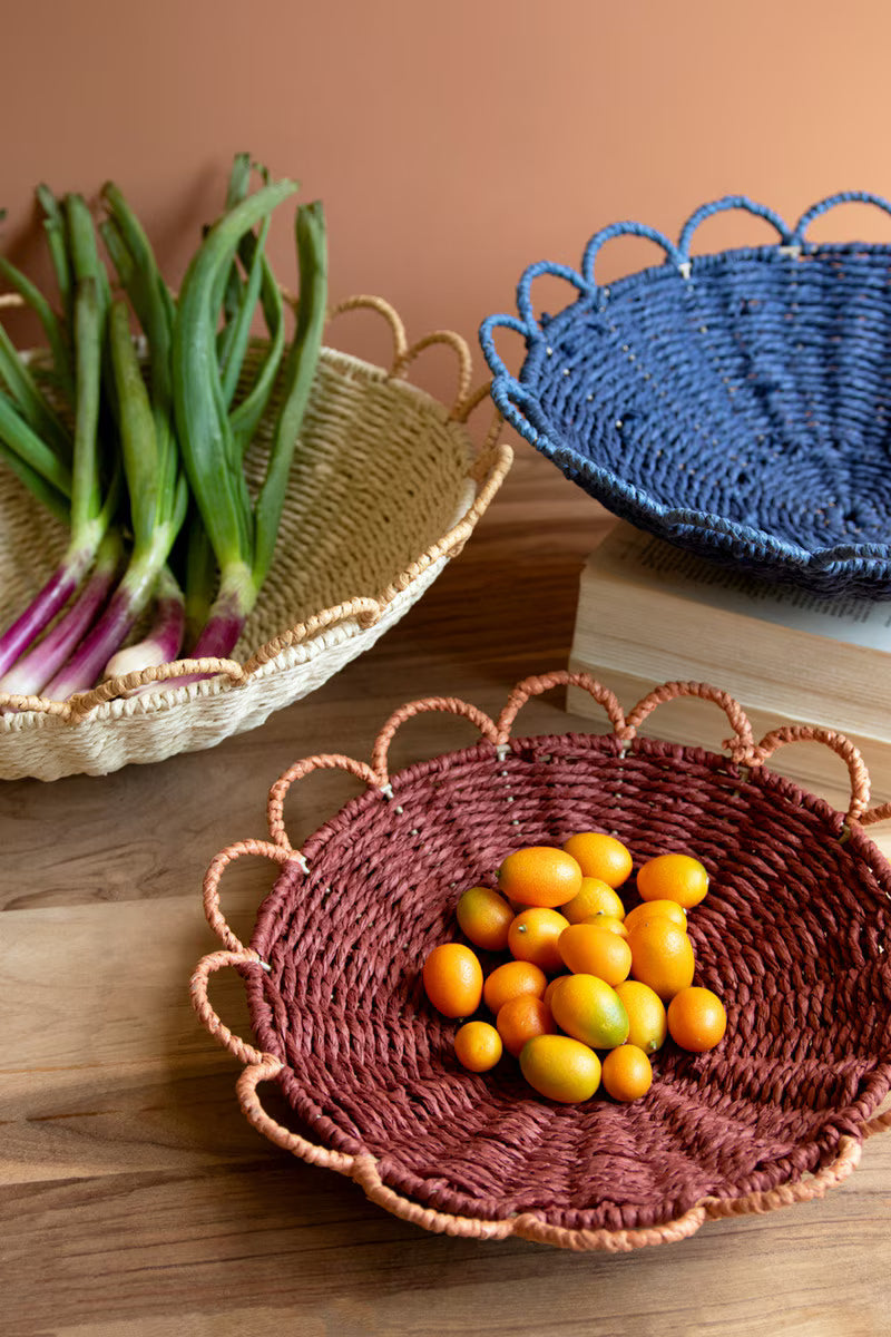 Set of 3 Twisted Paper Bowls
