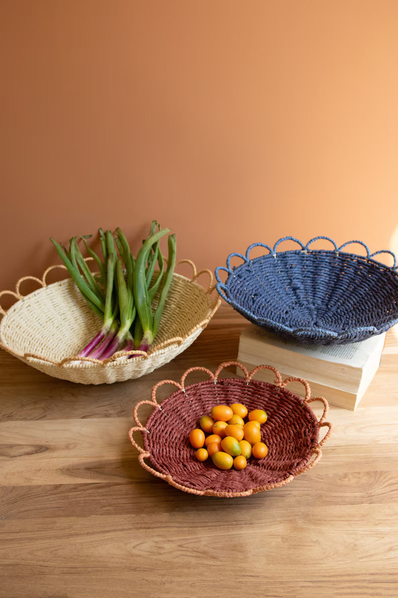 Set of 3 Twisted Paper Bowls
