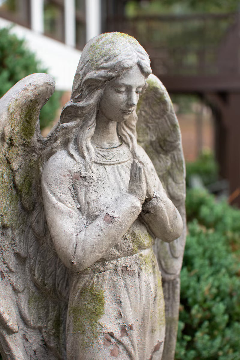 Faux Concrete Garden Angel