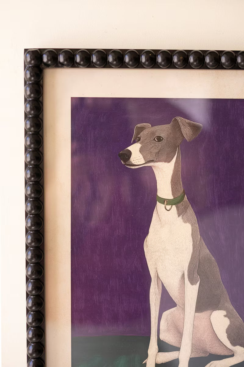 Set of 4 Framed Hound Prints under Glass