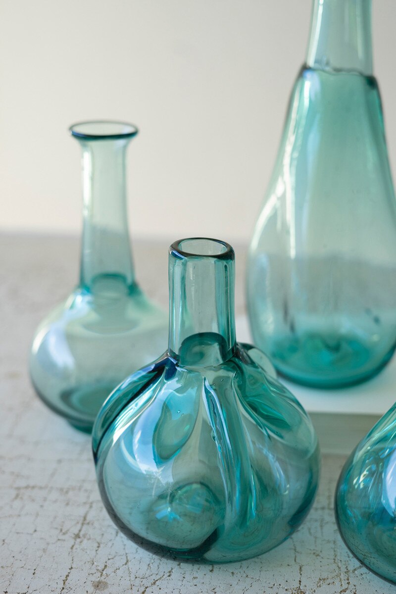 Set of 6 Bottle Bud Vases