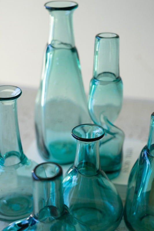 Set of 6 Bottle Bud Vases