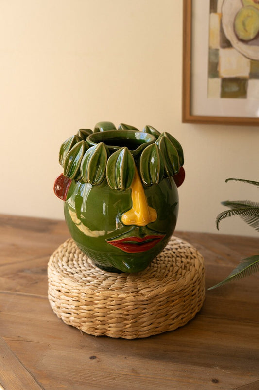 Ceramic Starfruit Head Planter