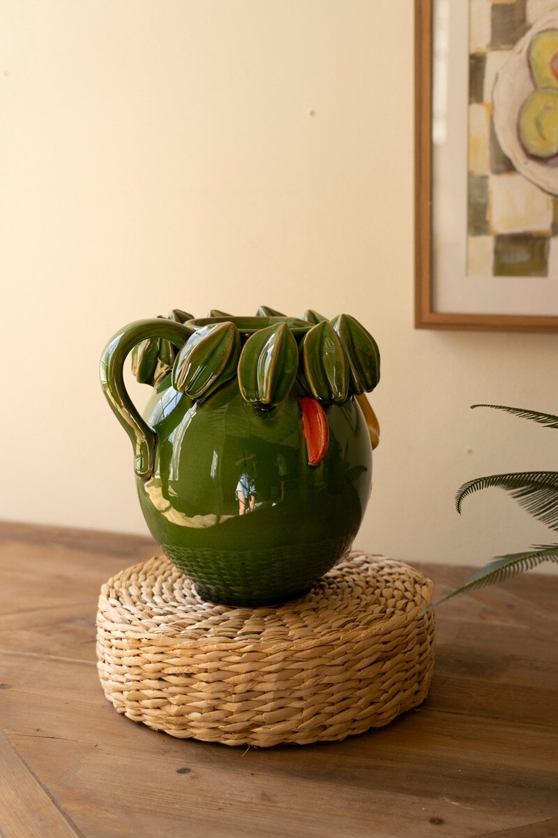 Ceramic Starfruit Head Planter