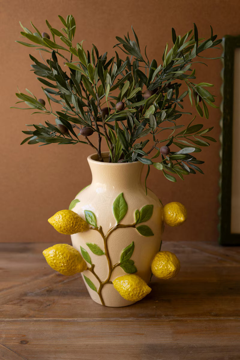 Ceramic Lemon Vase