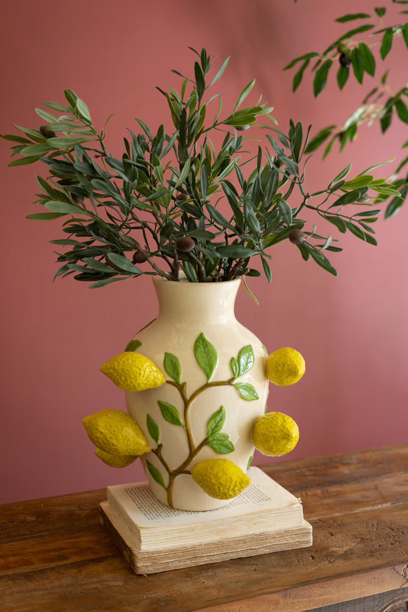 Ceramic Lemon Vase
