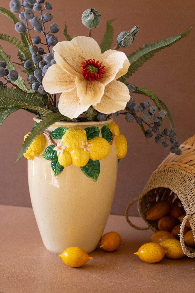 Ceramic Lemons Urn
