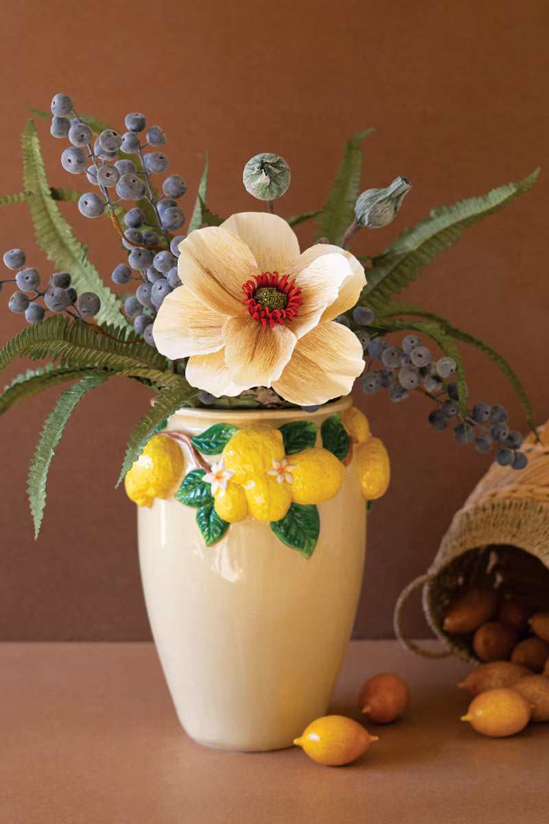 Ceramic Lemons Urn