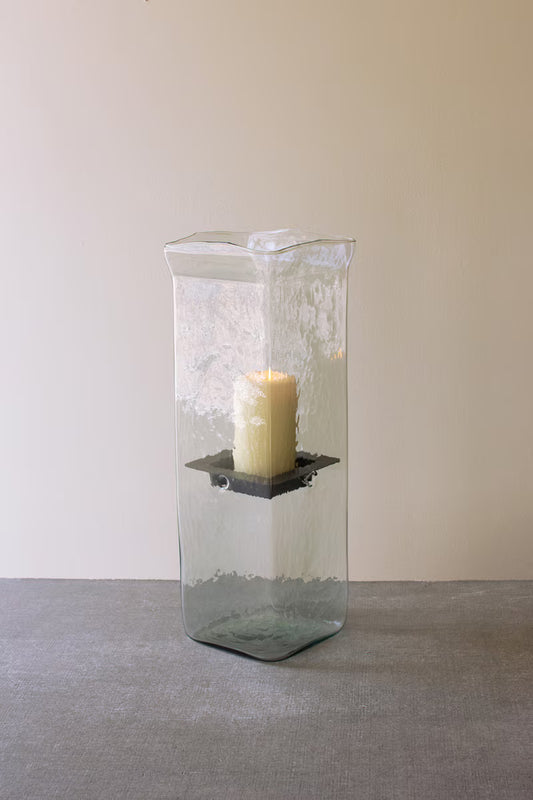 Large Square Candle Hurricane