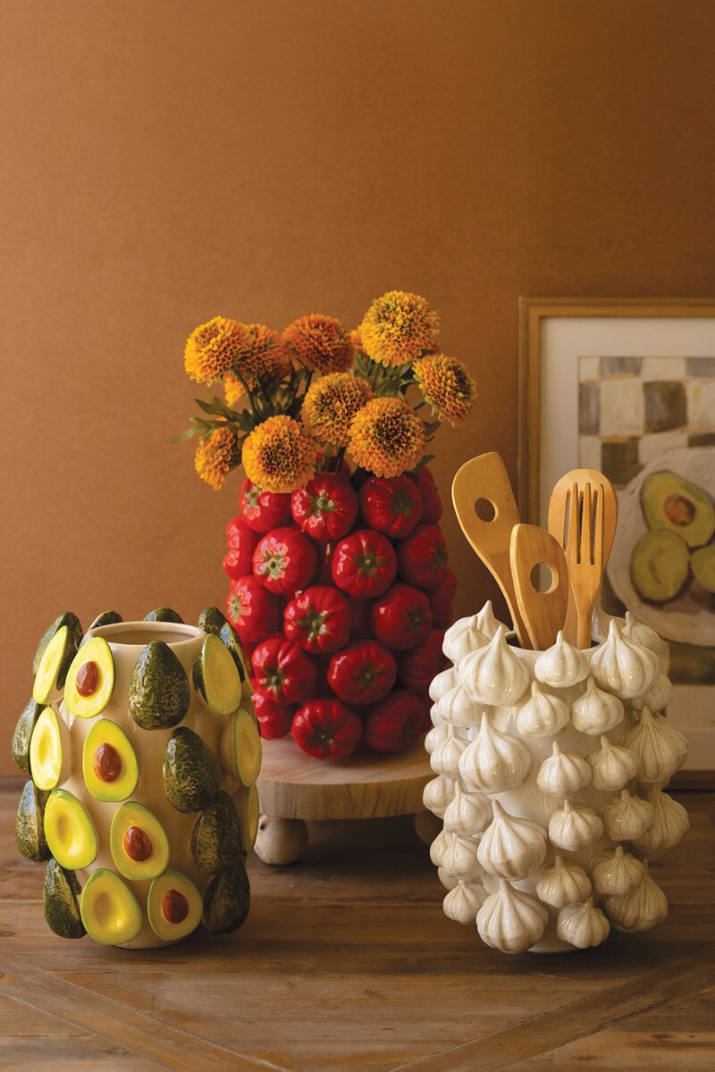 Ceramic Avocados Vase