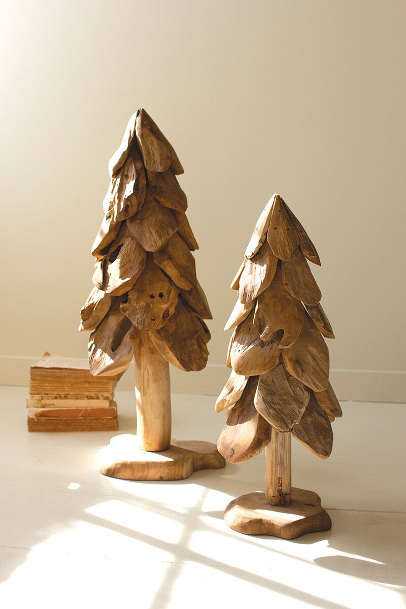 Small Rustic Teak Christmas Tree