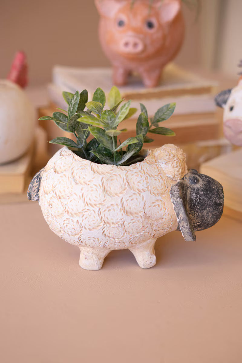 Set of 4 Farm Animal Planters