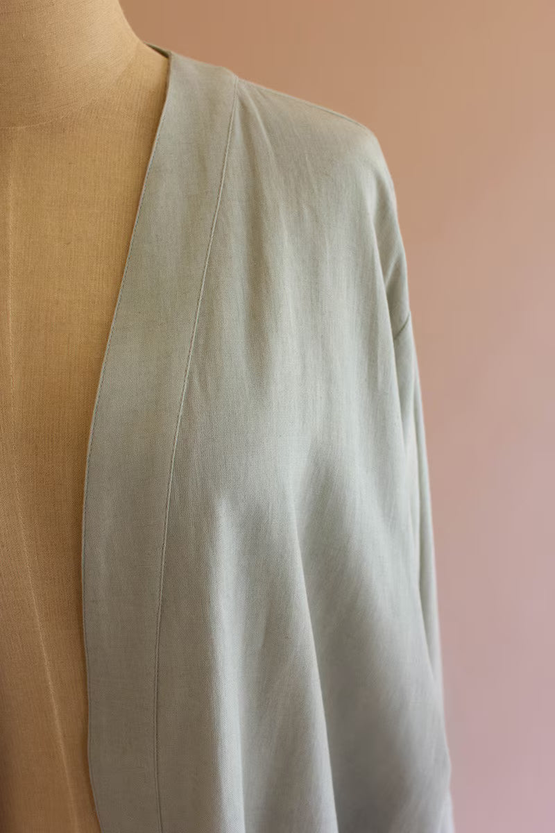 Fog Short Kimono with Front Pockets