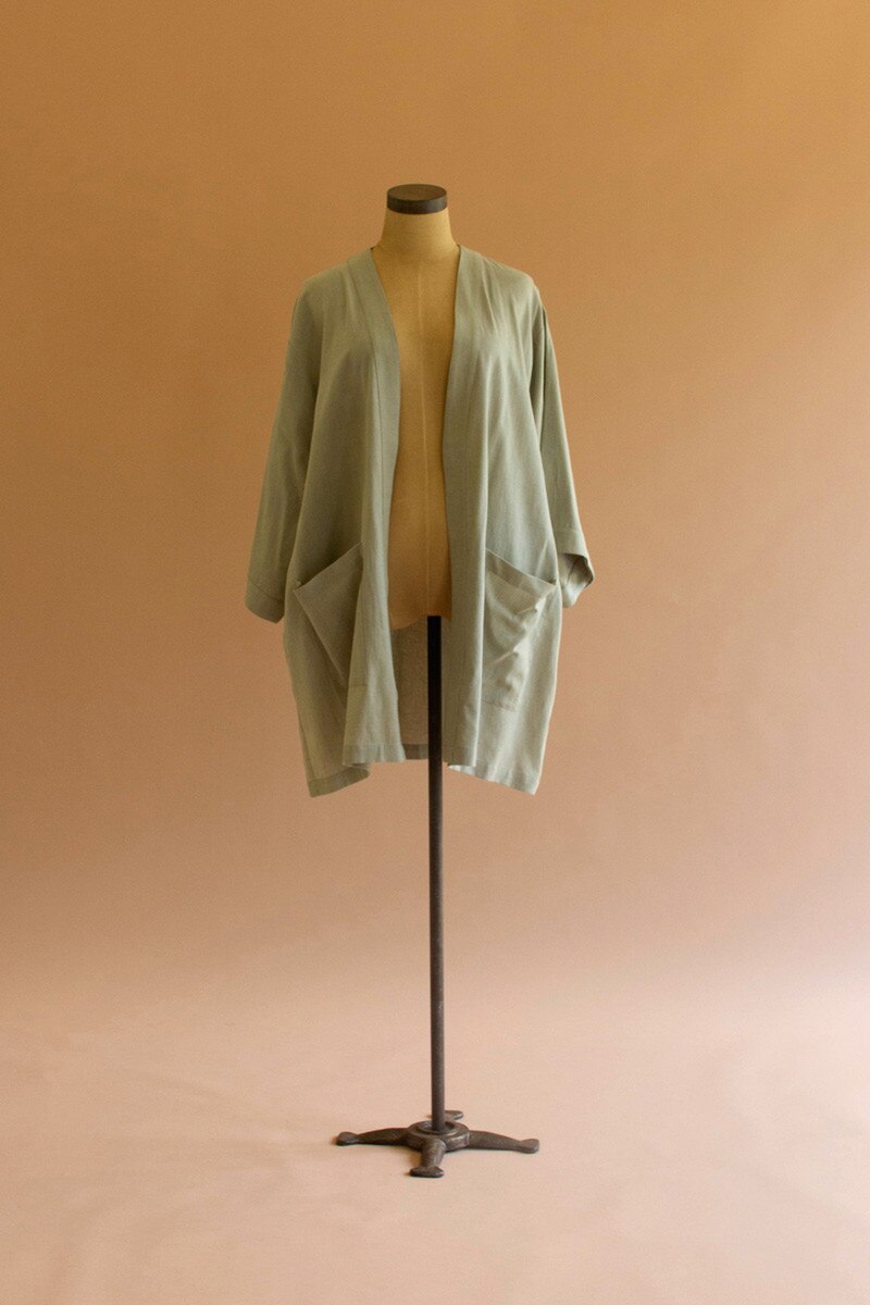 Fog Short Kimono with Front Pockets