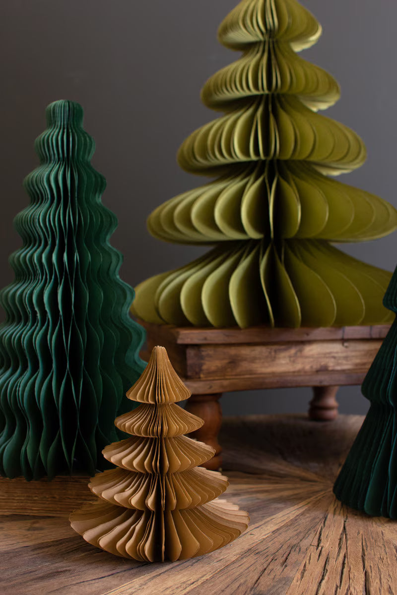 Set of 5 Paper Accordion Christmas Trees