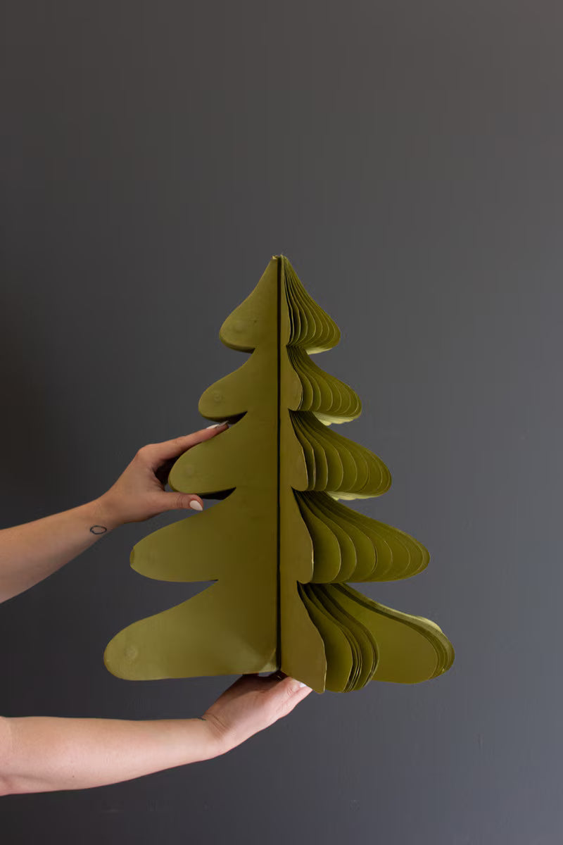 Set of 5 Paper Accordion Christmas Trees
