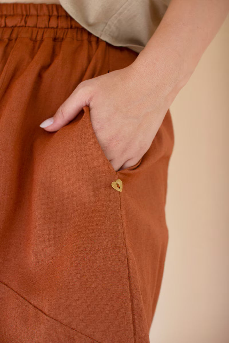 Cinnamon Drawstring Balloon Pant